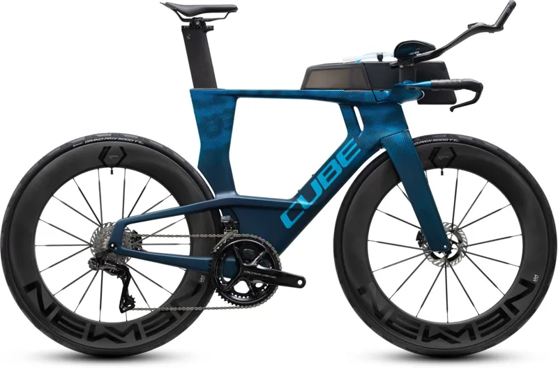 Cube Aerium C:68X SLT Triathlon TT Road Bike in Bluegrid and Chrome-1
