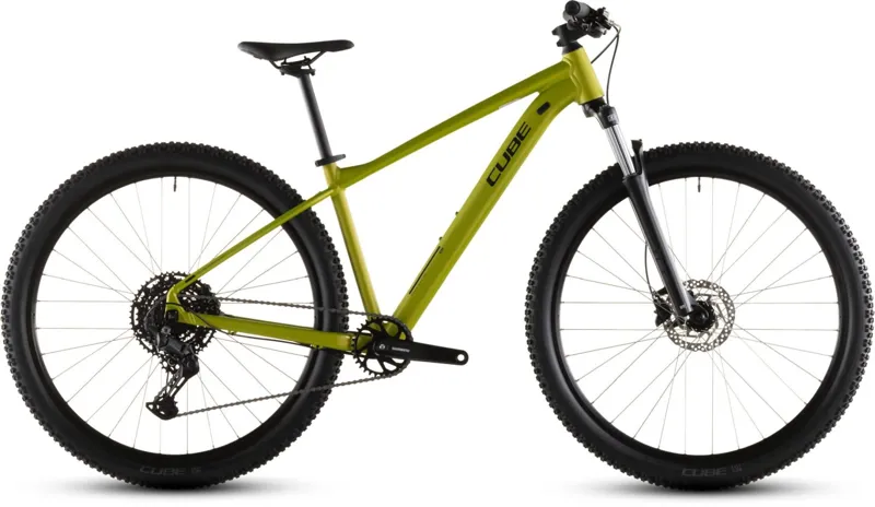 Cube Aim Pro Mountain Bike in Lizard and Black