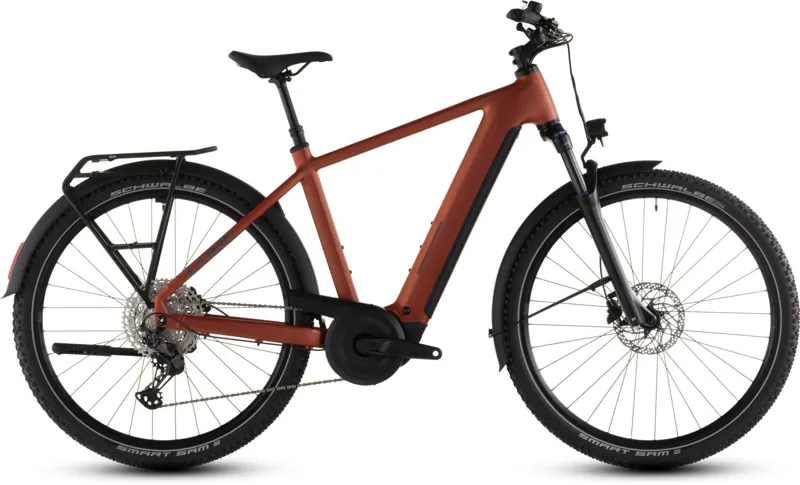 Cube Nuride Hybrid Pro 600Wh Electric Hybrid Bike in Chilli and Black