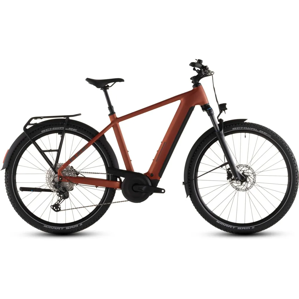 Team Cycles Cube Nuride Hybrid Pro 600Wh Electric Hybrid Bike in Chilli and Black | Interest FREE Finance & Online Refund Policy.