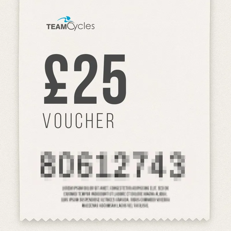 Team Cycles 25 Pound Digital Gift E-Voucher