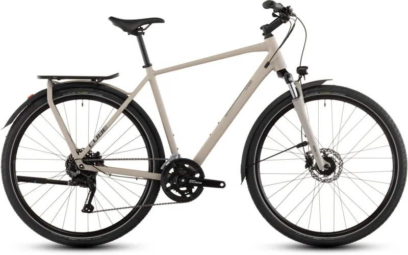 Cube Kathmandu One Hybrid Bike in Oatgrey and Grey