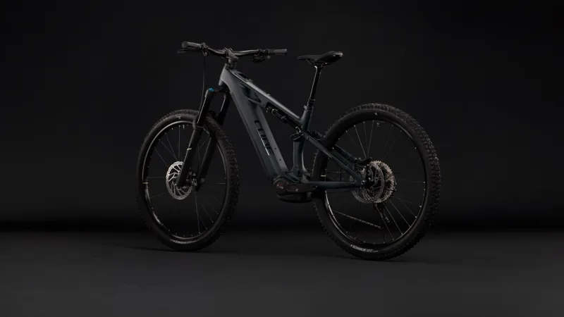 Cube Stereo Hybrid ONE44 HPC Race 800Wh Electric Full Suspension Mountain Bike in Coal and Green-6