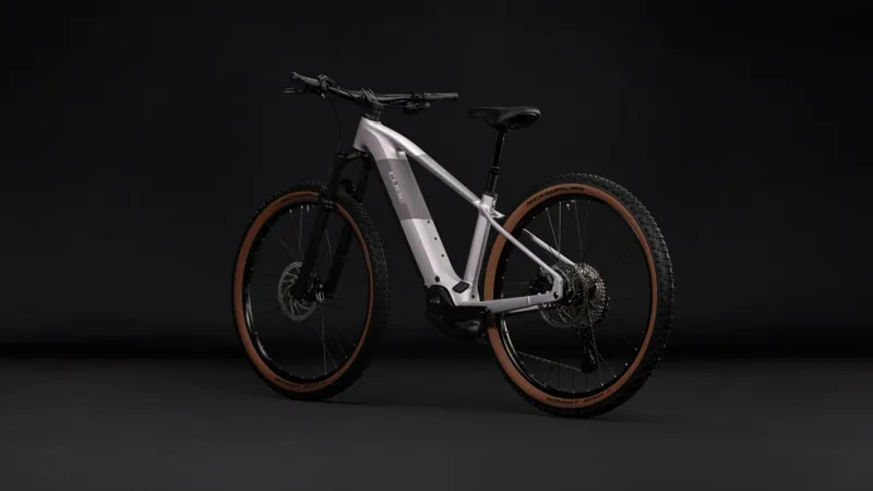 Cube Reaction Hybrid Pro 800Wh Electric Mountain Bike in Lilacbreeze and Prizm-9