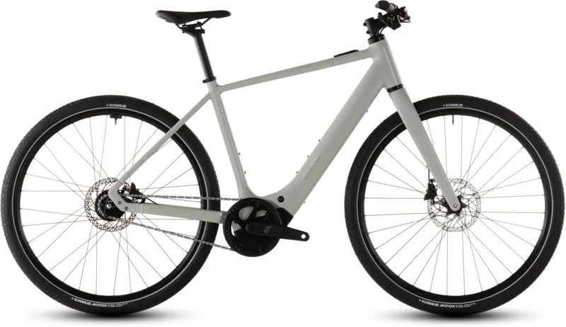 Cube Editor Hybrid SLX 400WH Electric Hybrid Bike in Reedbeige and Chrome