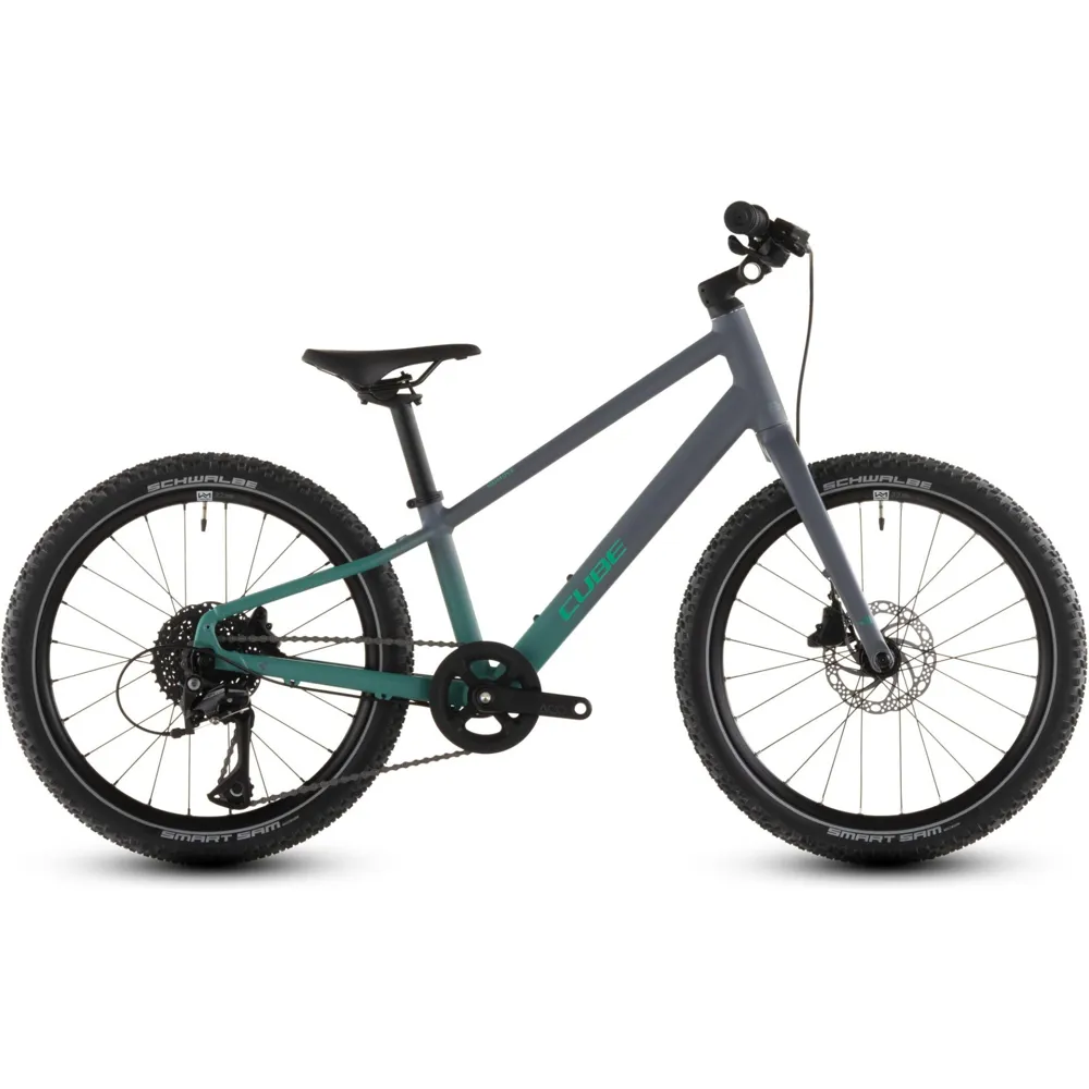 Team Cycles Cube Numove 200 Disc Kids Bike in Lavagrey and Coolgreen | Interest FREE Finance & Online Refund Policy.