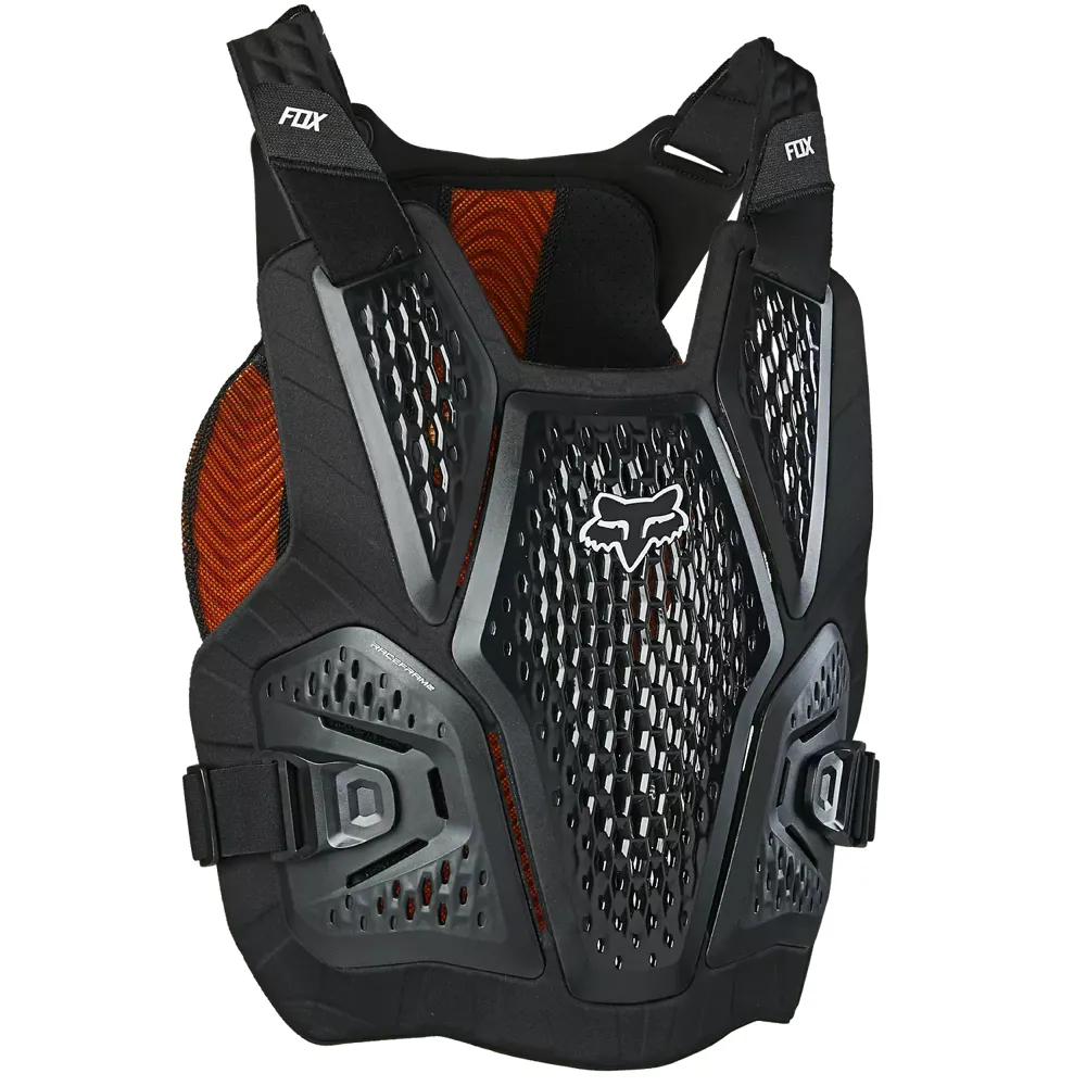 Team Cycles Fox Head Clothing Fox Raceframe Impact Soft Back CE D3O Mountain Bike Chest Guard in Black | Interest FREE Finance & Online Refund Policy.