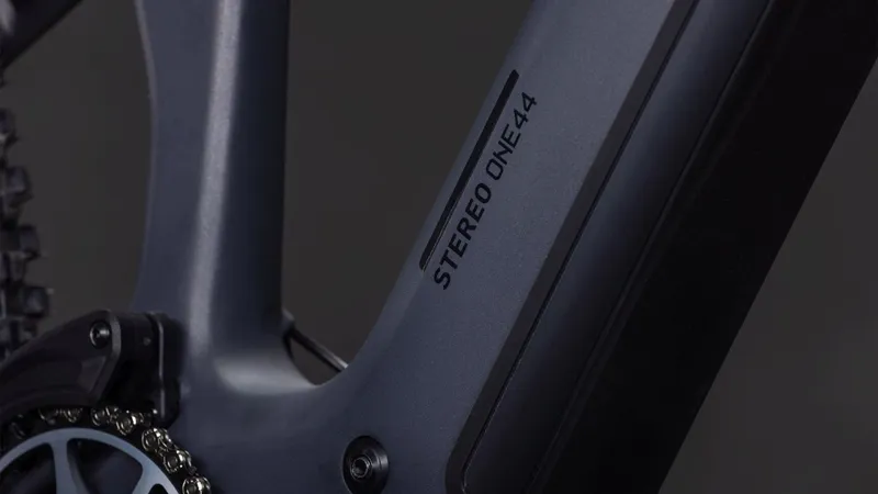 Cube Stereo Hybrid ONE44 HPC SLX 800Wh Full Suspension Mountain Bike in Slabgrey and Orange-1