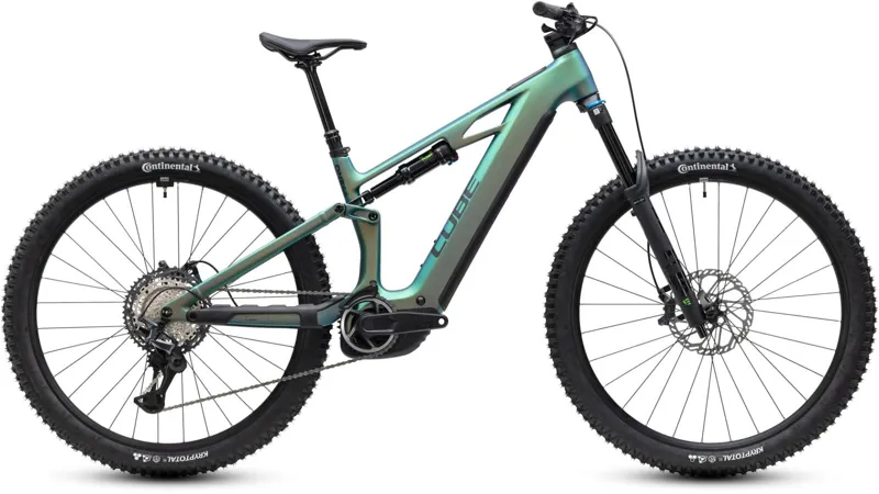 Cube Stereo Hybrid ONE44 HPC SLX 800Wh Electric Full Suspension Moutnain Bike in Jungali and Black
