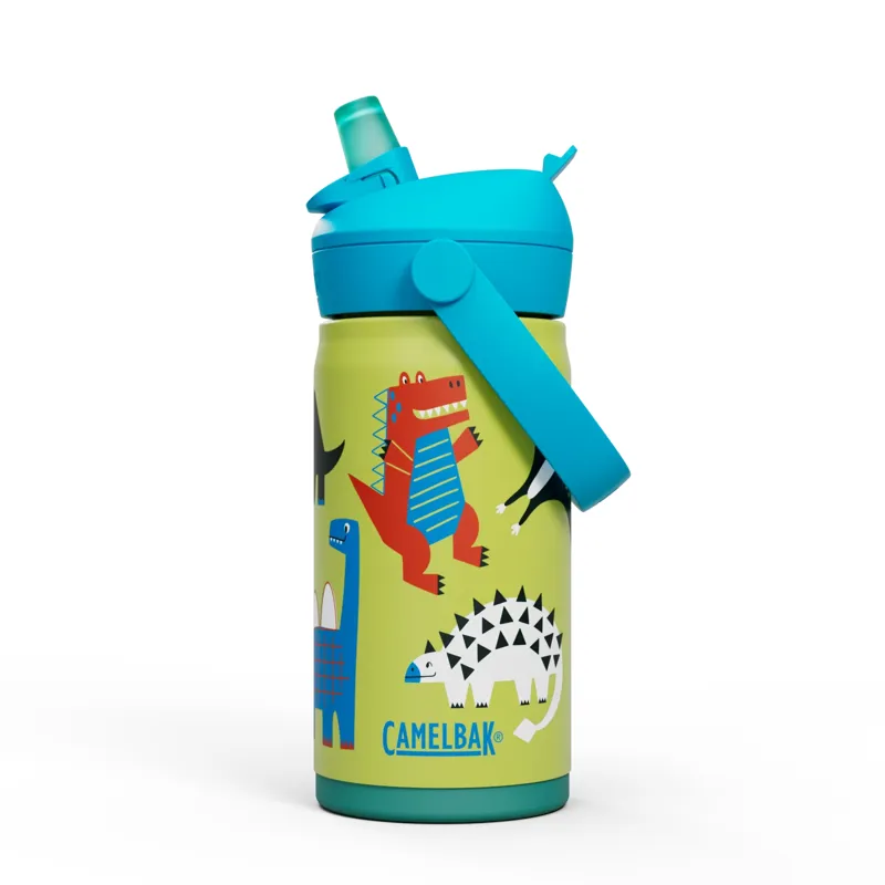 CamelBak Thrive Flip Straw Kids Insulated Stainless Steel Bottle in Dino Jam - 310ml