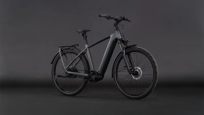 Cube Kathmandu Hybrid Comfort Pro 800Wh Electric Hybrid Bike in Slabgrey and Black-7
