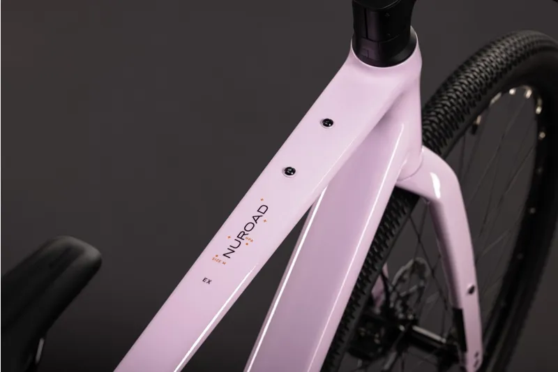 Cube Nuroad EX Gravel Bike in Bubblegum and Black-2