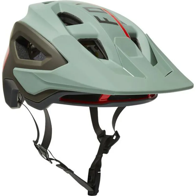 Fox Speedframe Pro Blocked Helmet in Green