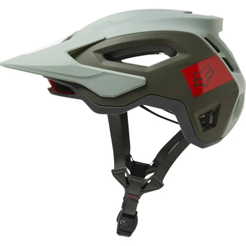 Fox Speedframe Pro Blocked Helmet in Green-6