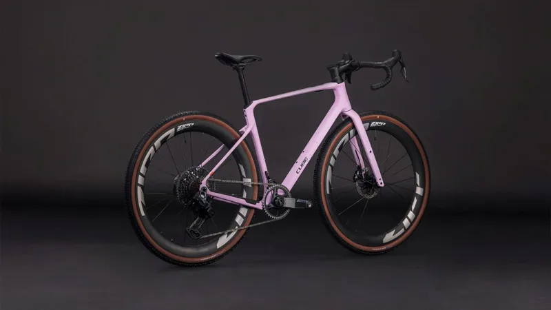 Cube Nuroad C:62 SLX Gravel Bike in Rhodonite and Orange-7