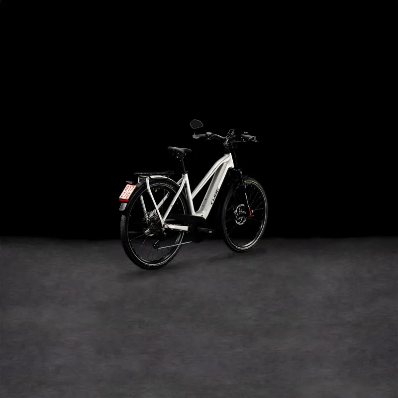 Cube Kathmandu Hybrid 45 Trapeze 750Wh Electric Hybrid Bike in Grey Reflex and Black-7