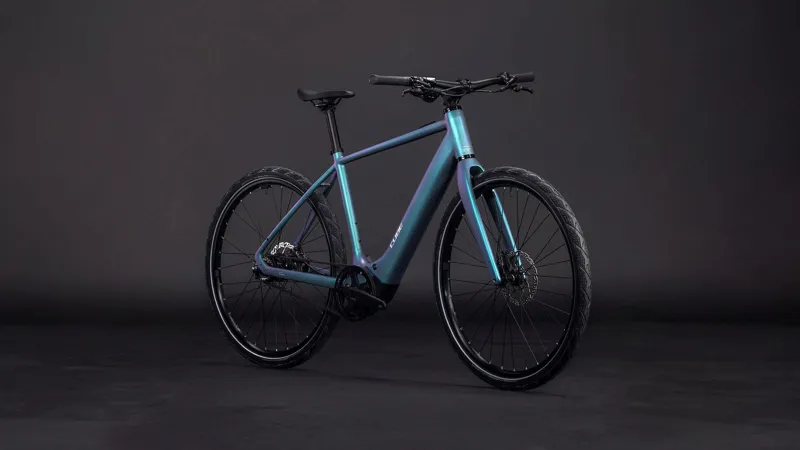 Cube Editor Hybrid SLT 400Wh Electric Hybrid Bike in Smardgrey and Prism-7