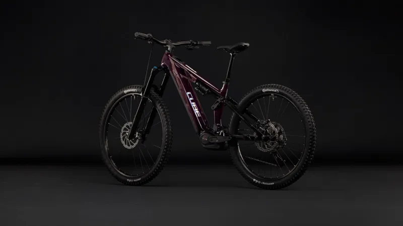 Cube Stereo Hybrid ONE77 HPC SLX 800Wh Electric Full Suspension Mountain Bike in Liquidred and Black-9