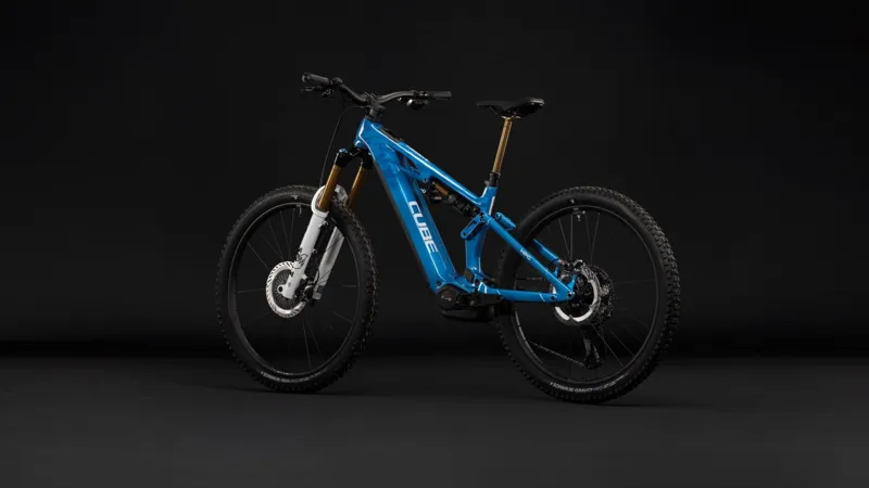 Cube Stereo Hybrid ONE77 HPC AT 800Wh Electric Full Suspension Mountain Bike in Actionteam-7