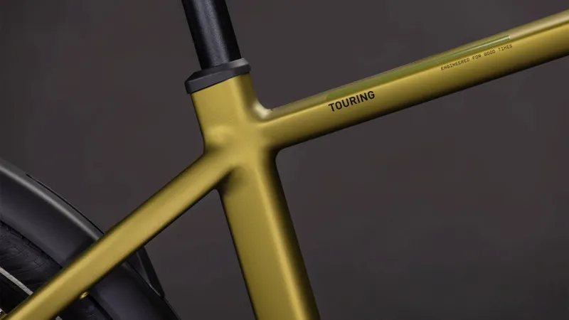 Cube Touring Hybrid Pro 800Wh Electric Hybrid Bike in Goldenlime and Black-2