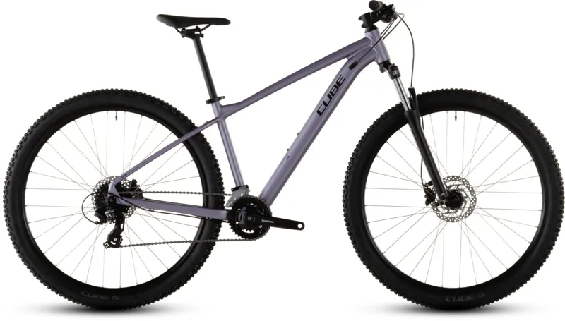Cube Aim One Mountain Bike in Lightpurple and Chrome