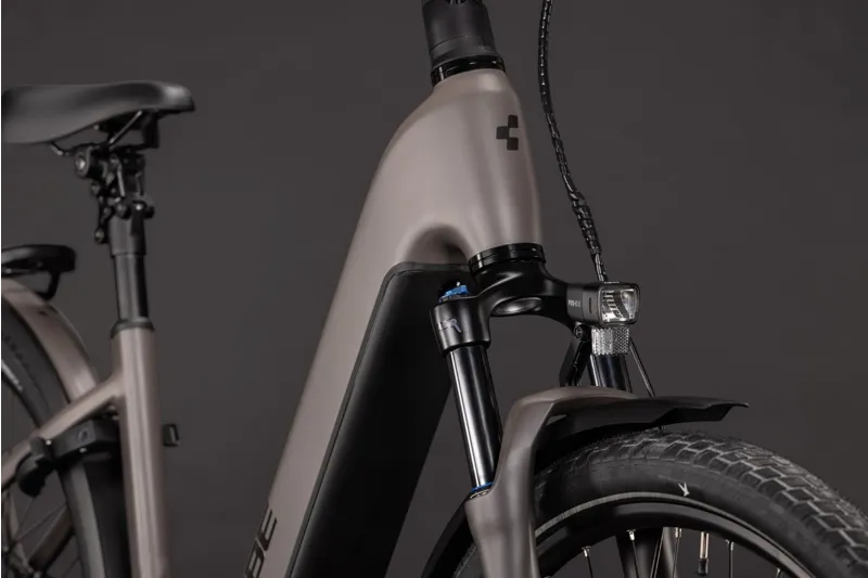 Cube Kathmandu Hybrid ONE EE 800Wh Electric Hybrid Bike in Cedar and Chrome-1