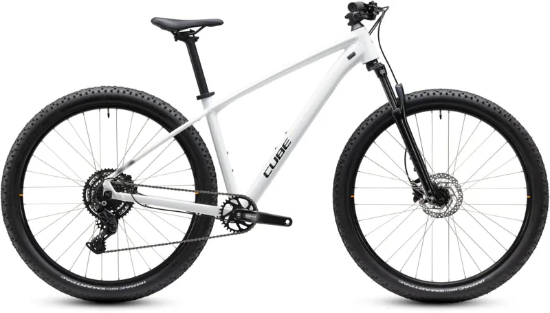 Cube Aim ONE Mountain Bike in White and Black