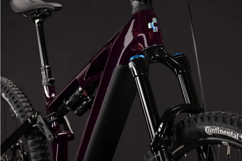 Cube Stereo Hybrid ONE77 HPC SLX 800Wh Electric Full Suspension Mountain Bike in Liquidred and Black-2