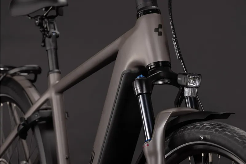 Cube Kathmandu Hybrid ONE 800Wh Electric Hybrid Bike in Cedar and Chrome-1