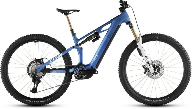 Cube Stereo Hybrid ONE44 HPC AT 800Wh Electric Full Suspension Mountain Bike in Actionteam