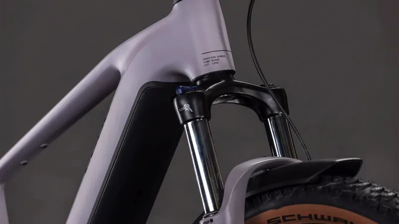 Cube Reaction Hybrid Performance FE 600Wh Electric Mountain Bike in Plumgrey and Black-1