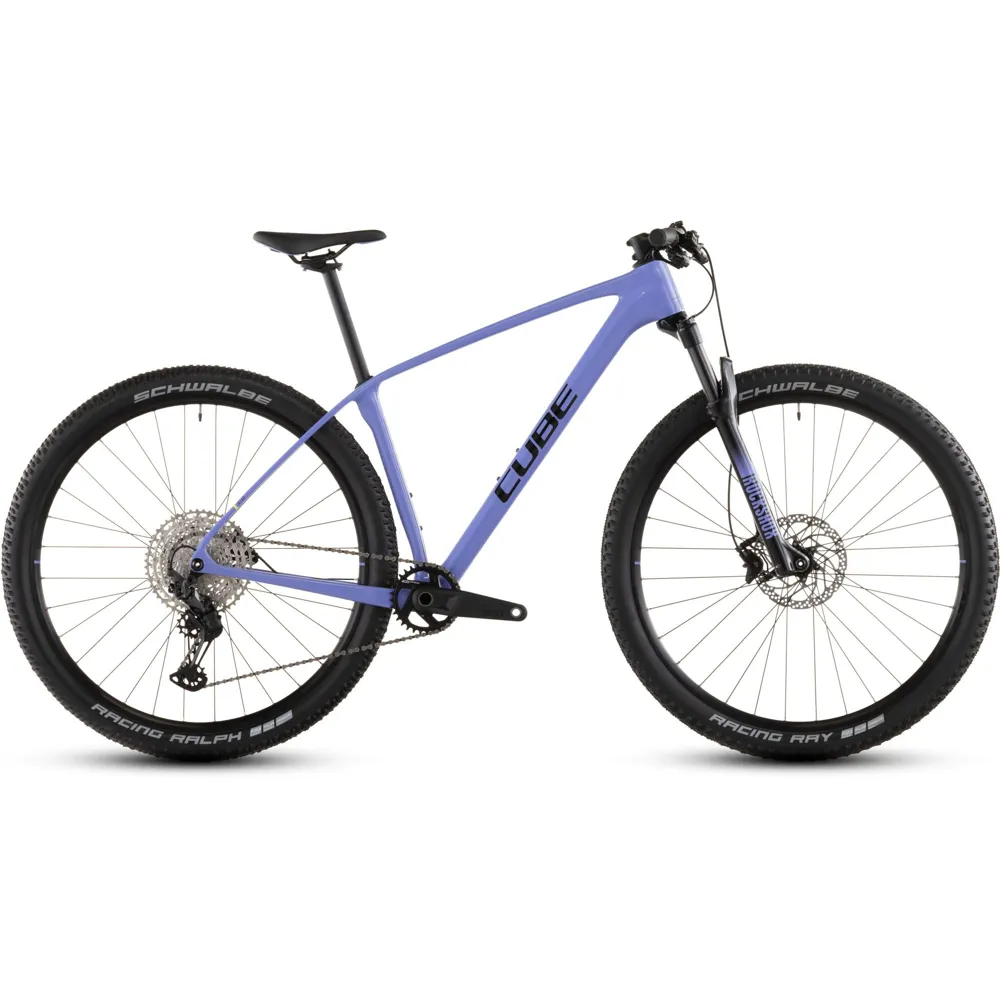Team Cycles Cube Reaction C:62 ONE Hardtail Mountain Bike in Lucidlila and Black | Interest FREE Finance & Online Refund Policy.