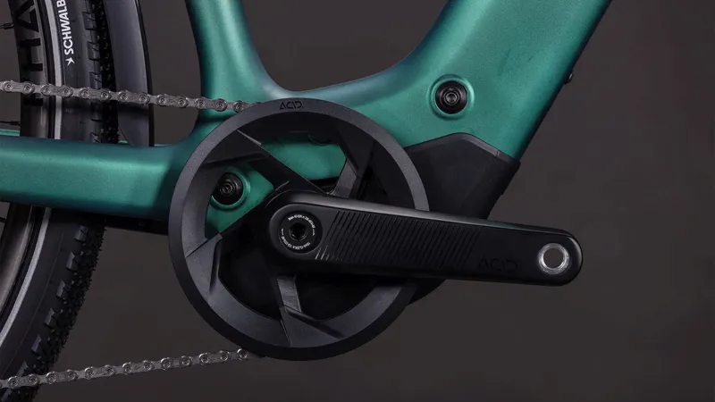 Cube Kathmandu Hybrid C:62 SLT 400Wh Electric Hybrid Bike in Seafoam and Chrome-2