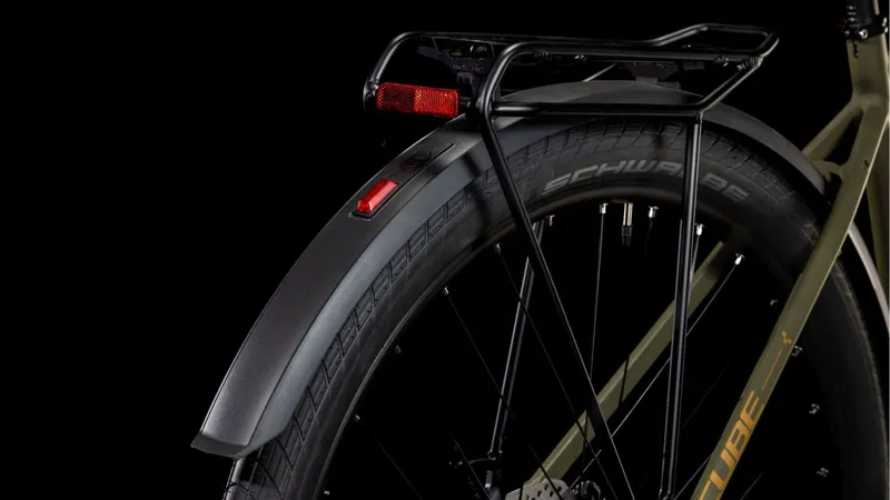 Cube Hyde Pro FE Hybrid Bike in Dustyolive and Gold-1