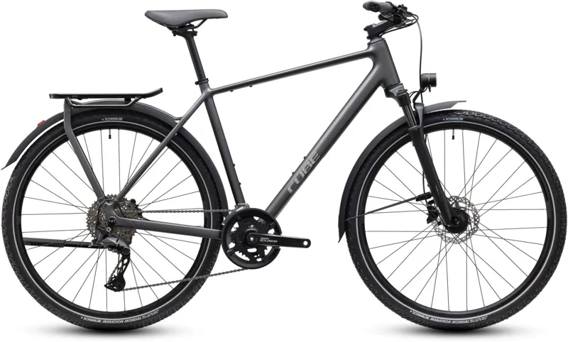 Cube Kathmandu Pro Hybrid Bike in Slabgrey and Chrome