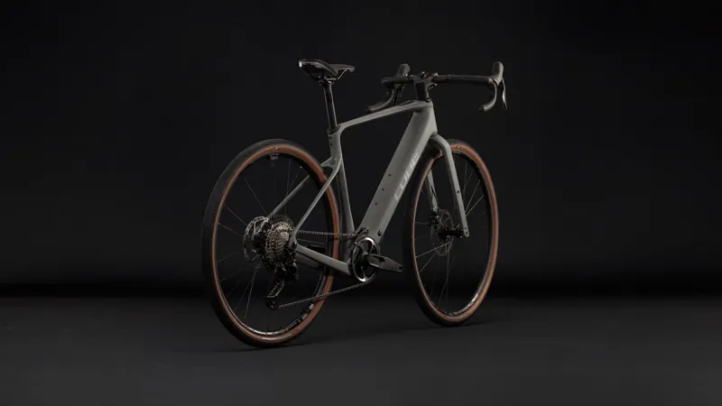 Cube Nuroad Hybrid C:62 Race 400Wh Electric Gravel Bike in Oldgrey and Grey-6