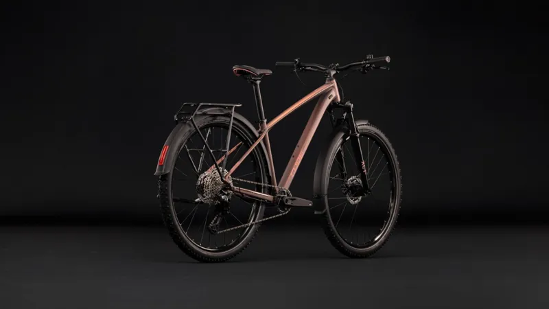 Cube Aim SLX FE Hardtail Mountain Bike in Rustyrose and Peach-7