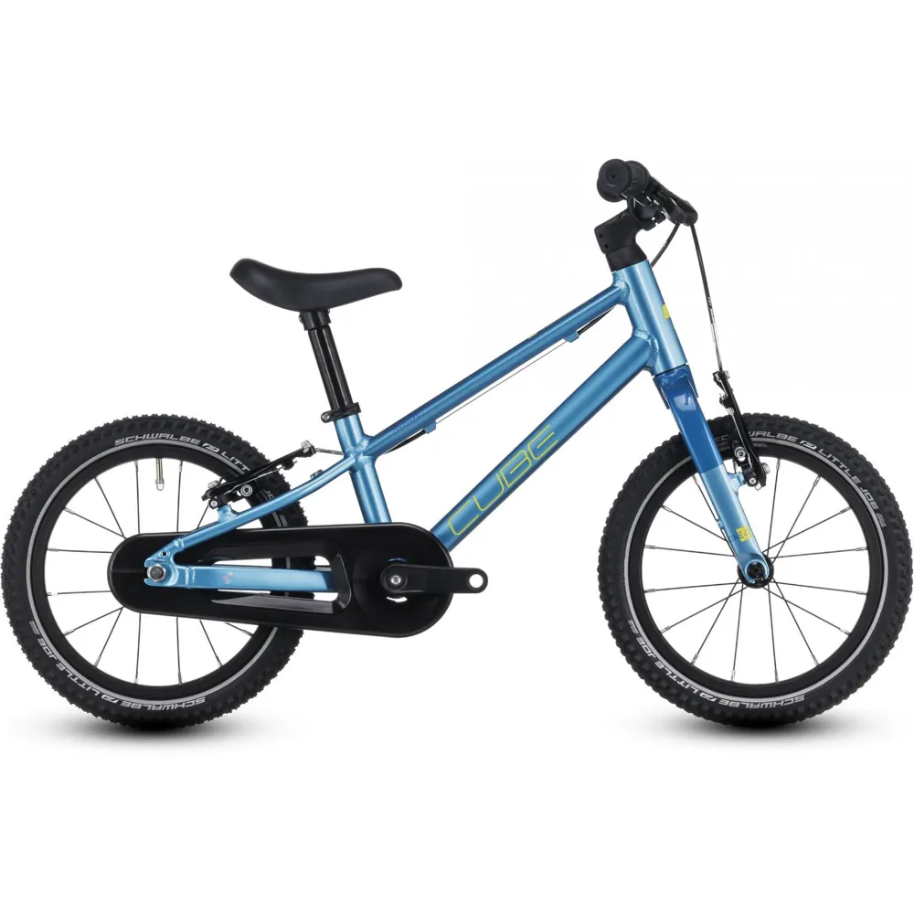 Team Cycles Cube Numove 140 Kids Bike in Blue and Lime | Interest FREE Finance & Online Refund Policy.