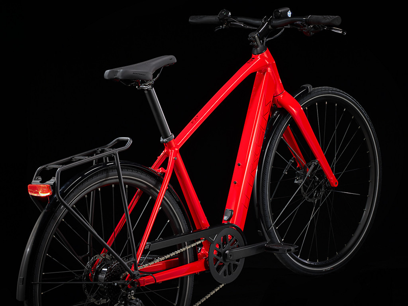 TREK Fx+ 2 250Wh Electric Hybrid Bike in Viper Red-1