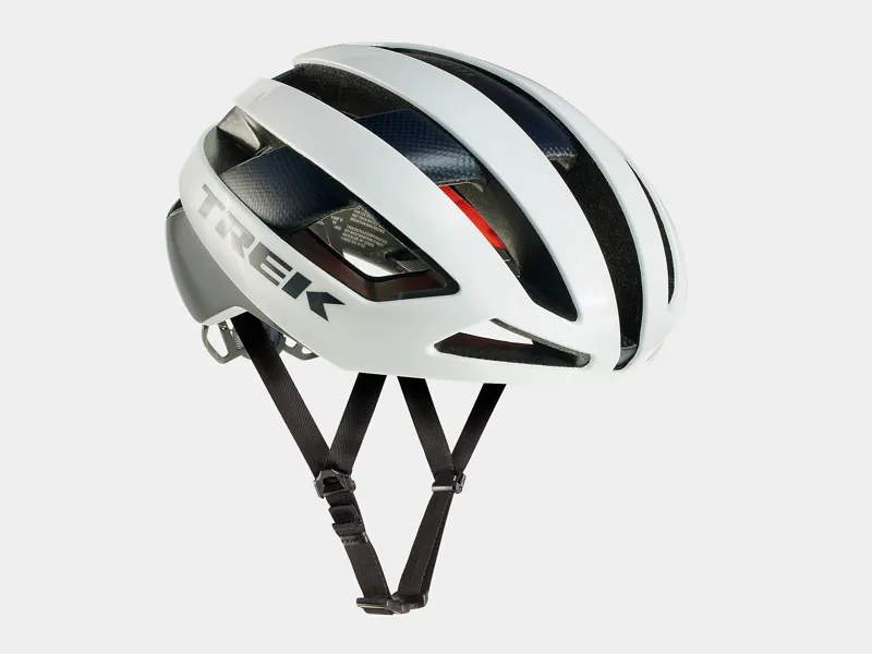 TREK Velocis Mips Road Bike Helmet in Crystal White and Nautical Navy-4