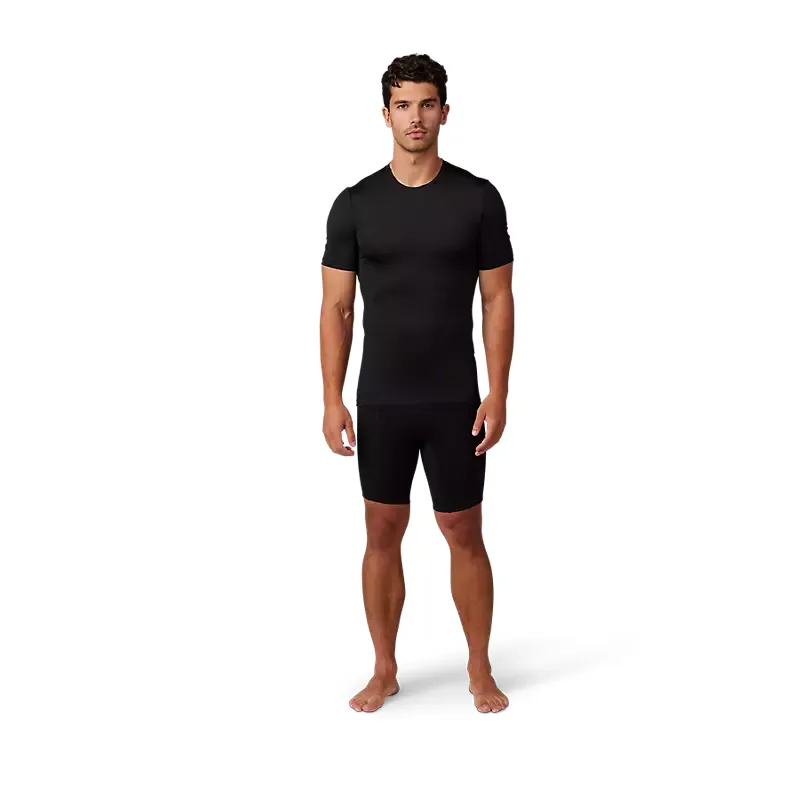 Fox Tecbase Short Sleeve Shirt in Black-2