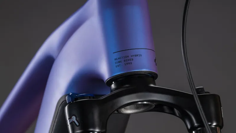 Cube Reaction Hybrid One 800Wh Electric Mountain Bike in Blueiris and Reflect-1