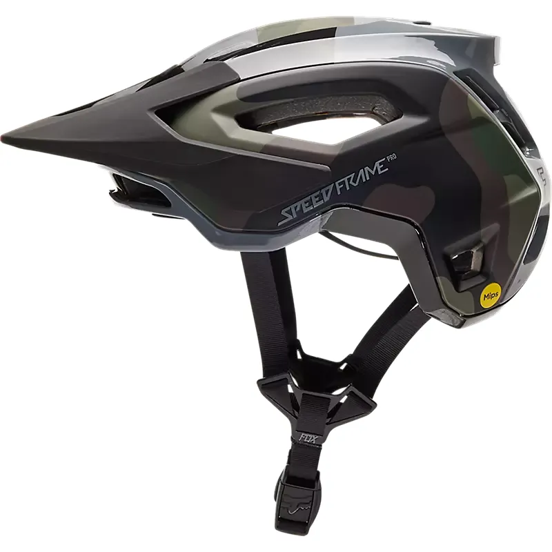 Fox Speedframe Pro Camo MIPS Mountain Bike Helmet in Olive Green Camo-2
