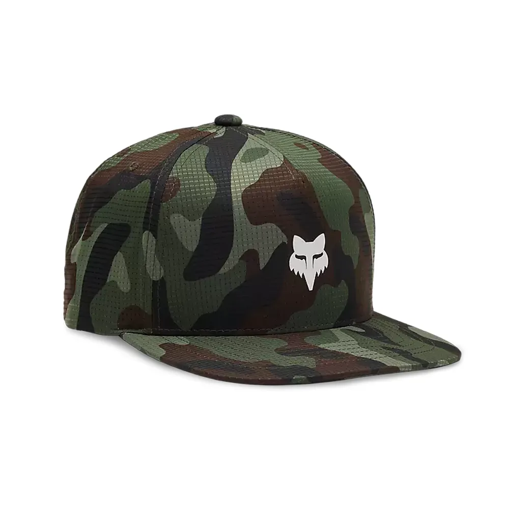 Team Cycles Fox Head Clothing Fox Head Camo Tech Snapback Hat in Green Camo | Interest FREE Finance & Online Refund Policy.