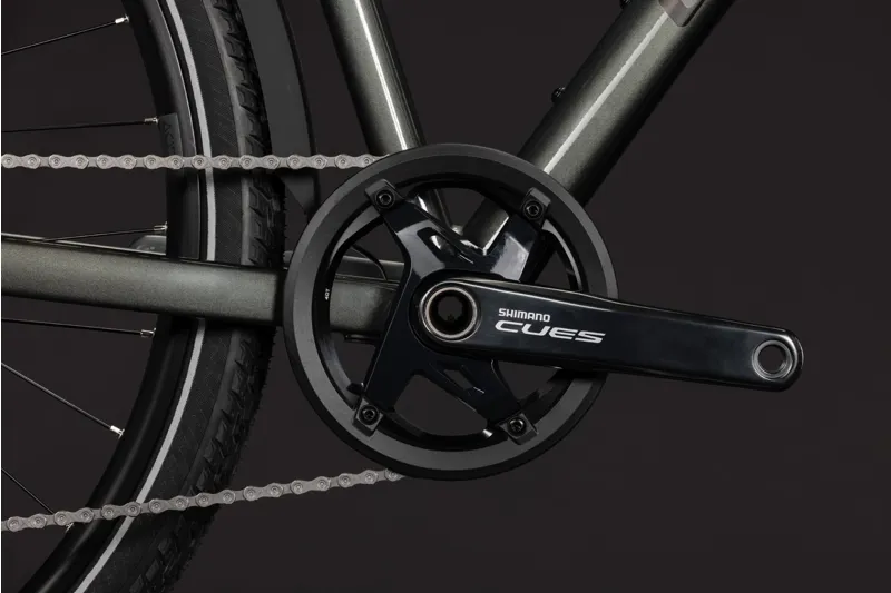 Cube Kathmandu SLT T Hybrid Bike in Flashgrey and Chrome-1