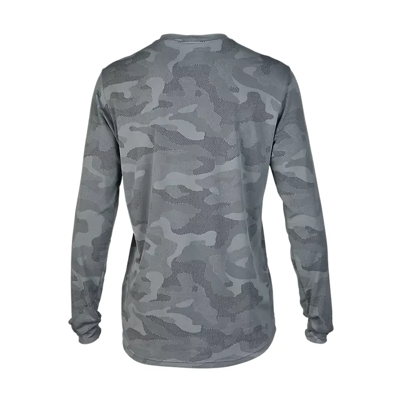 Fox Ranger TruDri Long Sleeve Mountain Bike Jersey in Cloud Grey-1