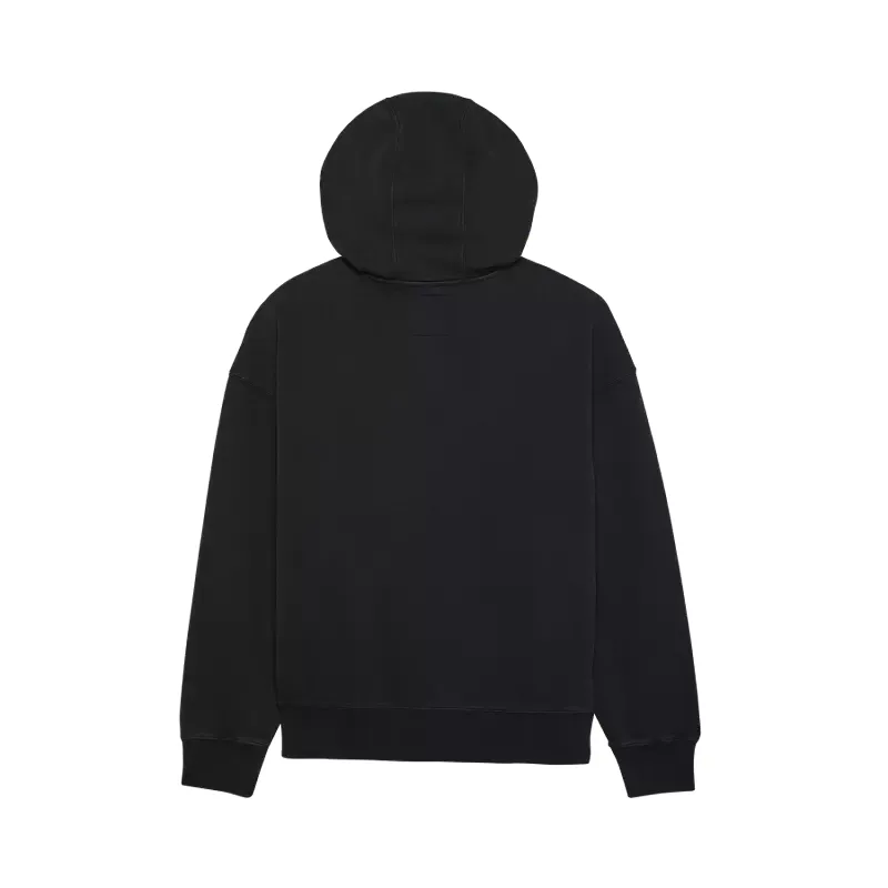 Fox Wordmark Oversized Pullover Hoodie in Black-1