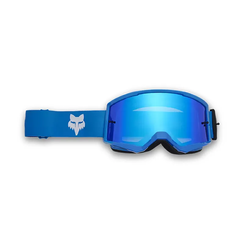 Fox Main Mirrored Lens Mountain Bike Goggles in True Blue