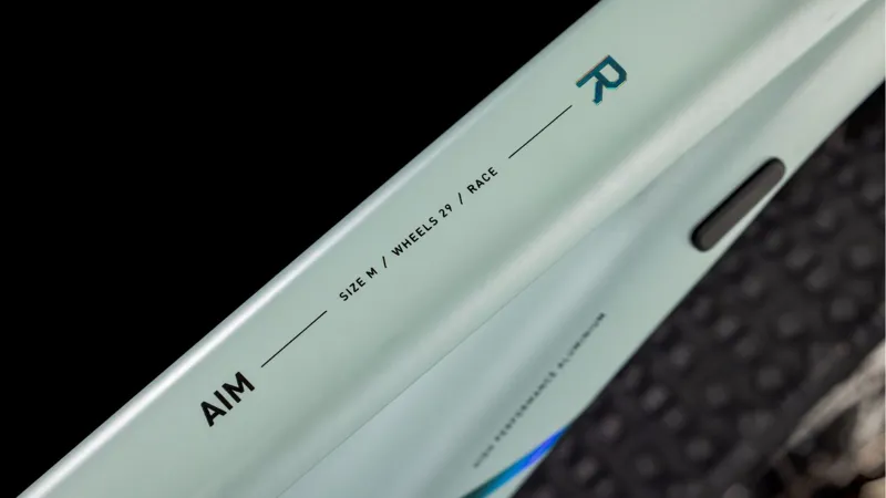 Cube Aim Race Hardtail Mountain Bike in Frozengrape and Turmalin-2