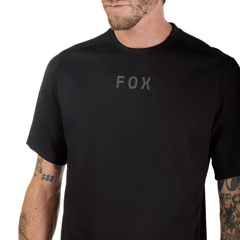 Fox Ranger Wordmark Mountain Bike Jersey in Black-4